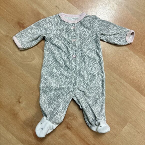 Carters 3-Piece Baby Girl Footie Pajamas Bundle Size Newborn - Picture 3 of 11